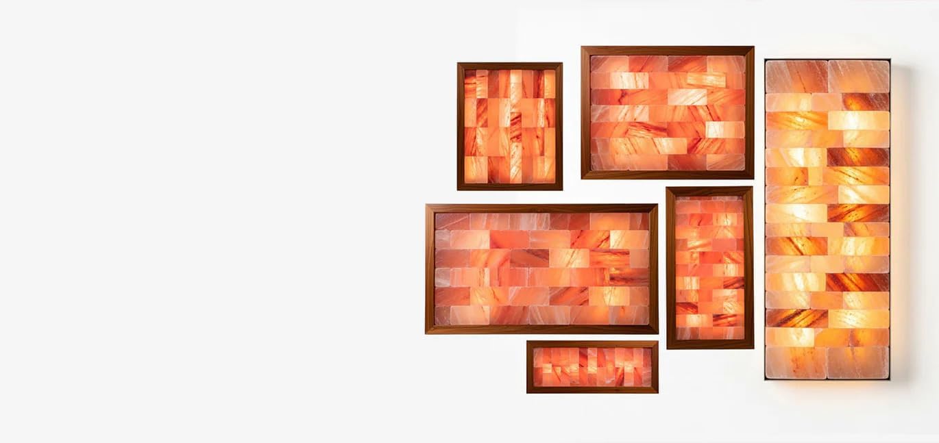 Himalayan Pink Salt Tiles Pack of 20 with Adhesive Glue Size 8x4x1 Natural Salt Bricks for Sauna Walls, Cooking, Grilling, Décor & Therapeutic Use