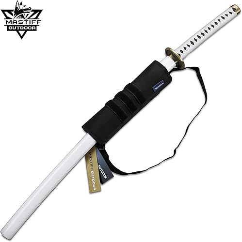 Miniatura 6 de 12 "espada rana espalda vaina negro nylon táctico modular campamento cosplay, Negro -