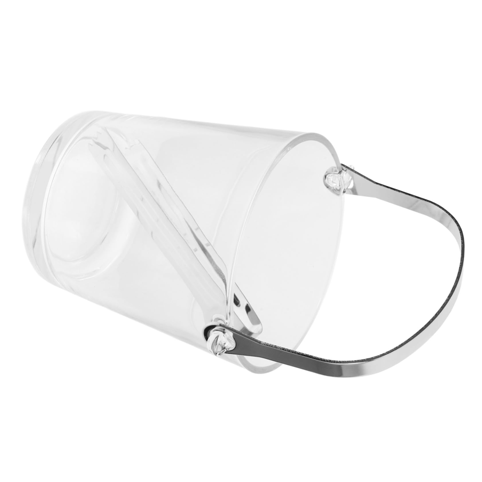 Seau à glaçons transparent avec pince portable en plastique léger VALICLUD