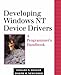 Developing Windows NT Device Drivers: A Programmer's Handbook