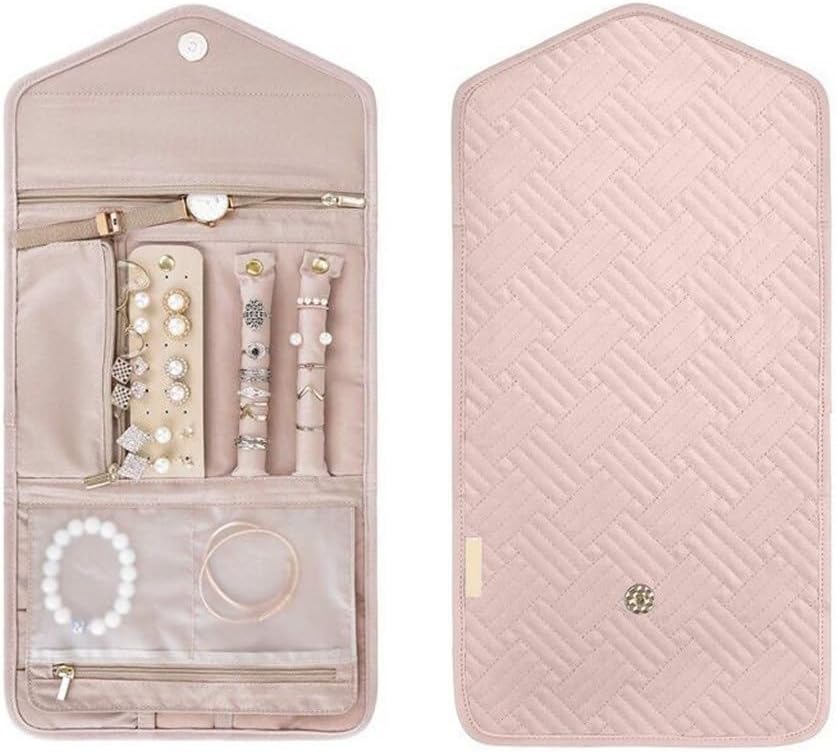 FMURY Jewelry Storage Folding Bag Going Out Portable Jewelry Hand Bag Storage Jewelry Female Bag