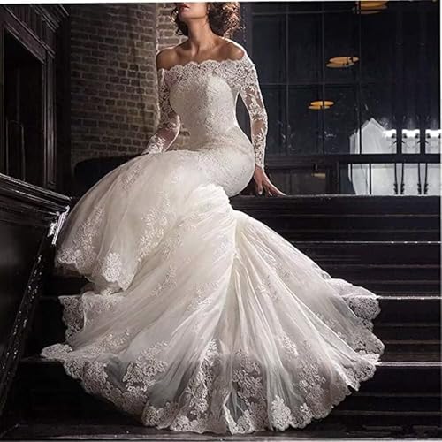Lace Wedding Dresses for Bride 2024 V Neck Appliques Beaded Boho Bridal Gown2
