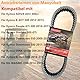 Maoyubelt Antriebsriemen Motorrad-Ersatz-Antriebsriemen passend für Kymco K-XCT 300,People GTI 300,Shadow 300 GTI,Downtown 350 300,Dink Street 300,ADIVA AD3 300cc für Ka-wasaki J300 OEM:23100-LEA7-E01