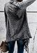 CEASIKERY Women's Tassel Hem Sweater Long Cardigan Knitwer Pullover Poncho Coat Dark Gray