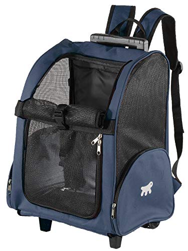 Ferplast Trolley, Mochila de Transporte Para Animais Pequenos, com Rodinhas Ferplast para Cães, Vari