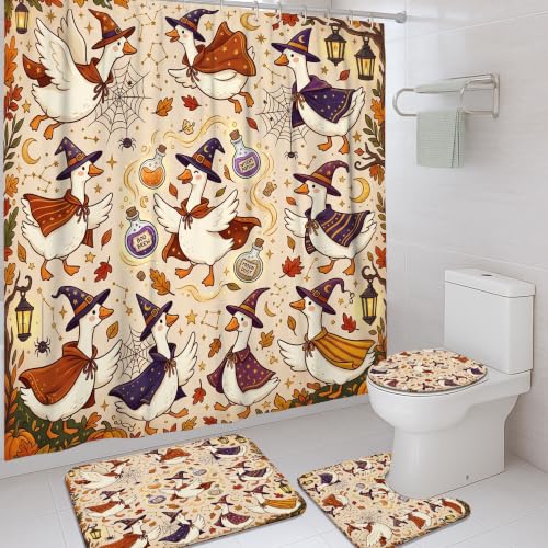 Rideau de douche imperméable orange 183x183 anti-éclaboussures