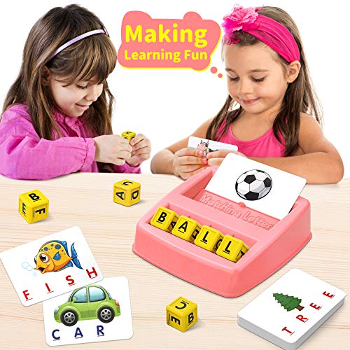 Narrio Educational Toys For 3 4 5 Year Old Girls Gifts, Matching Letter Spelling Games Abc Learning Toys For Kids Ages 3 4 5, Christmas Birthday Gifts For 3-6 Year Old Girls Toddler Toys Age 2-4 #TOP4