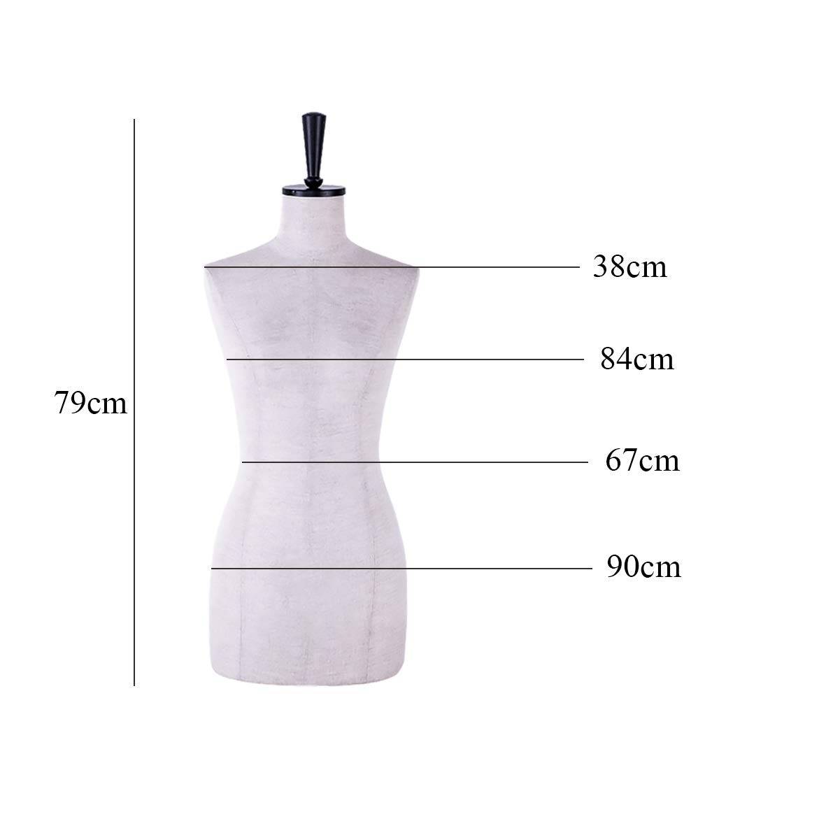 Maniquí de Sastre, maniquí de Costura Femenino, maniquí de confección, maniquí estereoscópico, maniquíes de exhibición, 170/92A