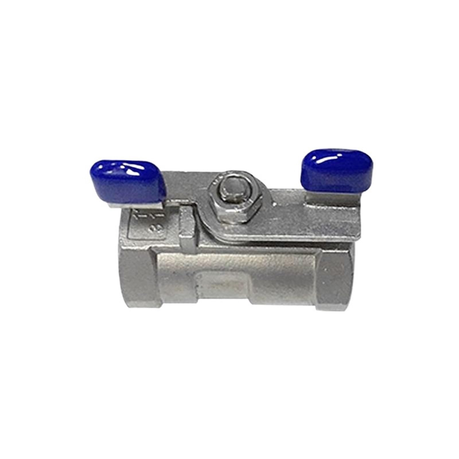2 pezzi 1/2" 3/4" 1" 1-1/4" 2" Valvola a sfera monoblocco a bassa pressione in acciaio inossidabile 304 for acqua, olio e vapore(1/2")