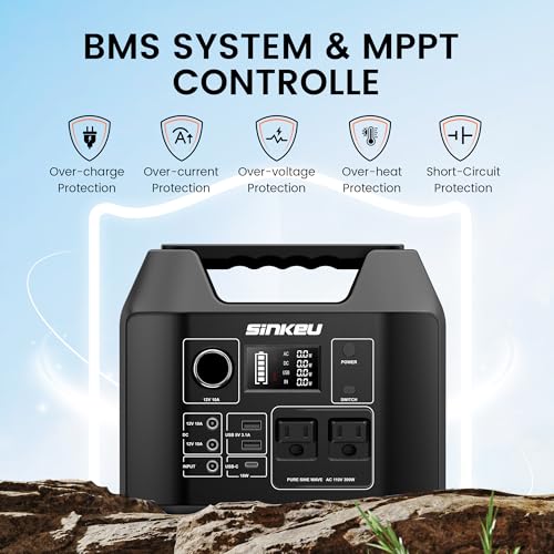 SinKeu Portable Power Station 80000mAh,256Wh LiFePO4 Battery Backup,300W AC Outlets, Power Bank for Hurricane Emergency Outdoor Camping RVs Home 9 AI VOLT Generator Website 51P42NZJeQL. SL500 AI VOLT Generator Website