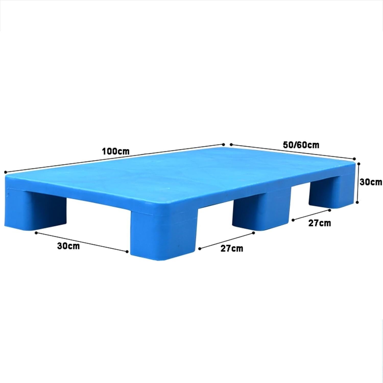 Palety polietylenowe Palety plastikowe Regały magazynowe Ogród Magazyn zewnętrzny Apteka Supermarket Balkon Łatwe do czyszczenia(100x60x13cm)