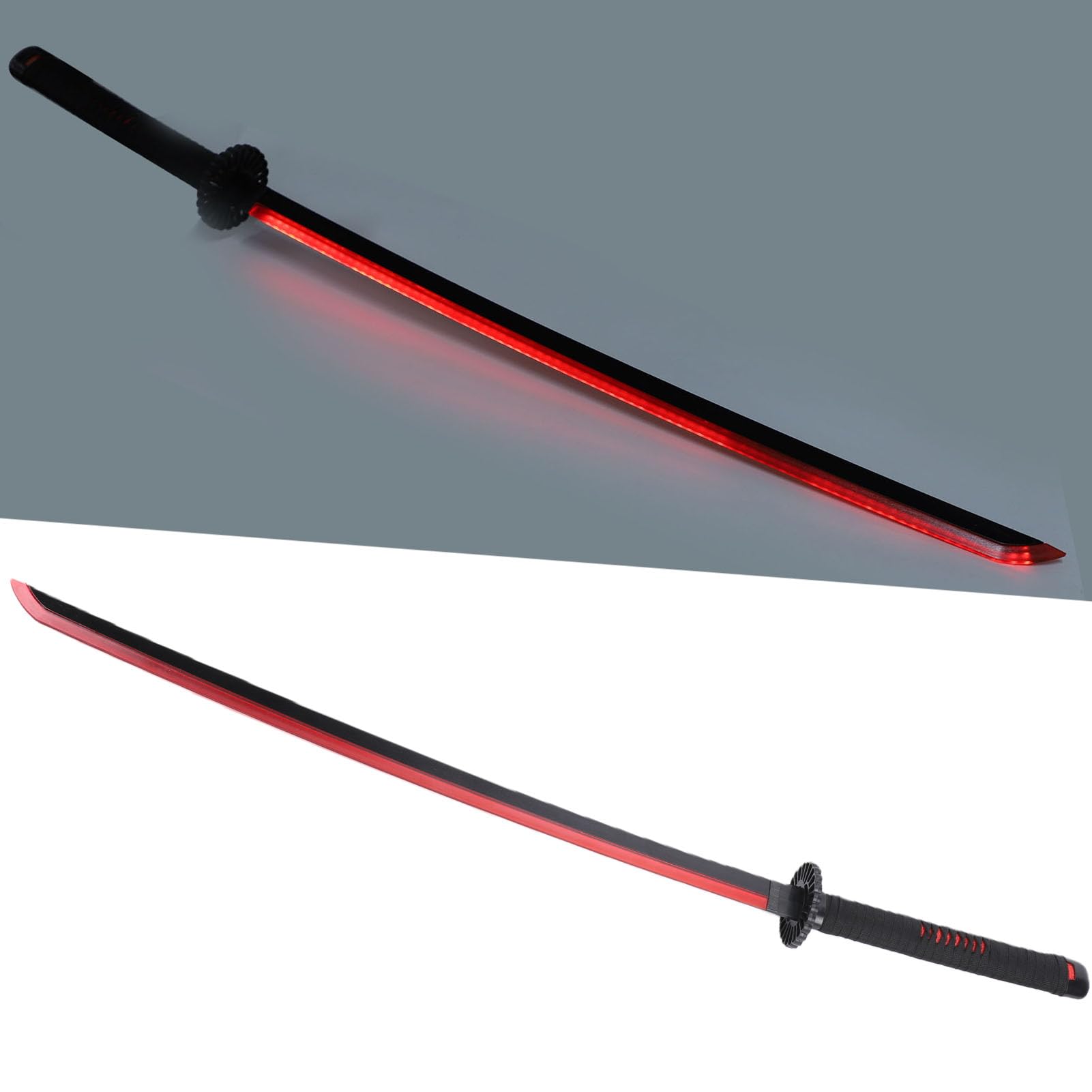 Oggetti di Scena Cosplay Spada Illuminata, Giocattolo Sicuro per Bambini per Esposizione di Fotografie Cosplay, Facile Attivazione con Porta di Ricarica USB, Include Fodero