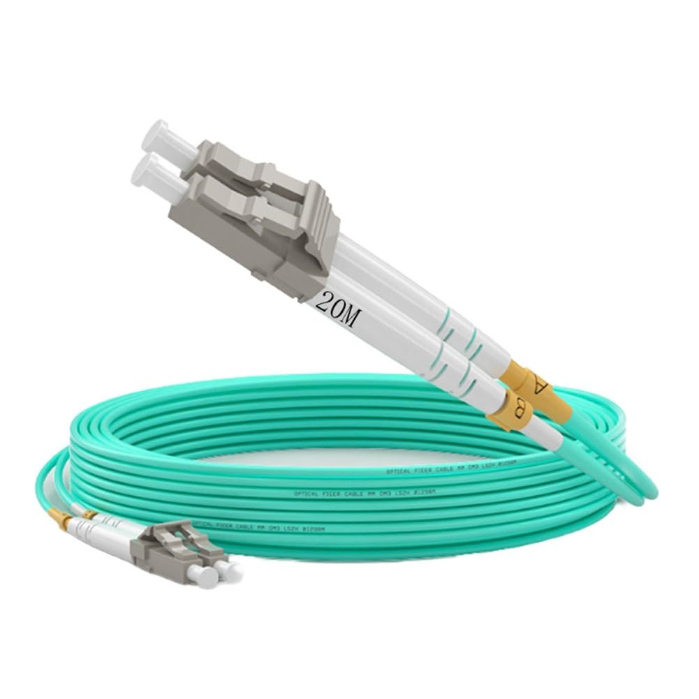 FABULETTA Cavo patch in fibra ottica da LC a LC ad alte prestazioni, 10 Gbps, bassa attenuazione, cavo patch in fibra ottica