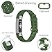 Fcloud Sport Watch Bands Compatible with Fitbit Alta/Fitbit Alta HR Soft Water Proof Fitness Straps for Women Men（Dark Green，Small）
