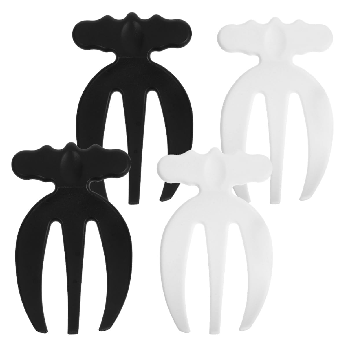 Mikinona 4pcs Salad Fork Claws Kitchen Utensils Serving Utensils Reusable Forks Salad Claws Salad Forks Stir Sticks Stirring Sticks Stirrer Multifunctional Tableware Mixing Fork Plastic