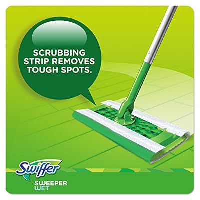 Swiffer 82856 Wet Refill Cloths, Open Window Fresh, Cloth, White, 10 x 8, 28 per Box (Case of 6 Boxes)