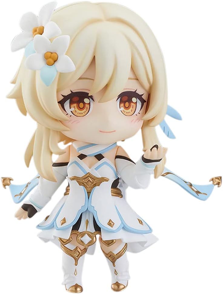 Popular Games Figure Traveler Lumine Aether Venti Nendoroid Action Figurel (Lumine/Aether) Changeable Faces Boxed Figures
