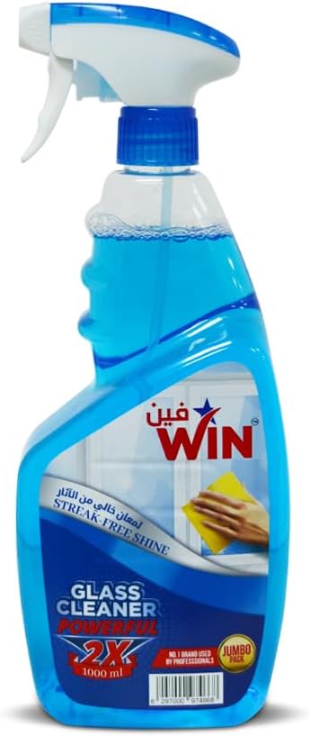 Original Premium Glass Cleaner & Surface Cleaner Liquid| window cleaner, and Screen Cleaner Liquid | Kills 99.99% of Germs, Streak-Free Shine and 2x Powerful Glass Cleaner 1-Liters