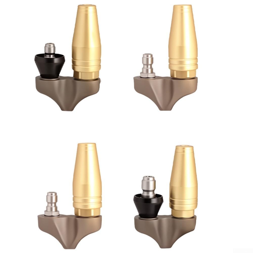 Boquilla de limpieza de alcantarillado con turbina inversa para limpiador a alta presión, boquilla de 3600 PSI con conexión rápida de 3/8 pulgadas y 1/4 pulgadas, (1/4put+sheath)