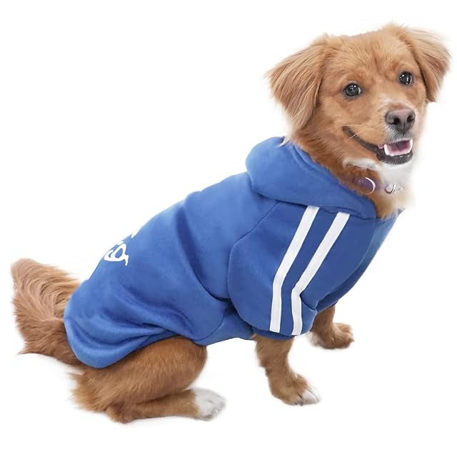 Eastlion Ropa Perro,Cálido Sudadera con Capucha para Perros Algodón Suéter Chaqueta Abrigo Costume Pullover…