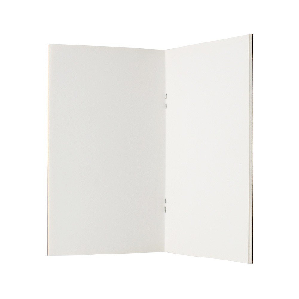 Blank Page Notebook/Travel Journal Refill Set Kraft Cover Notebook 6.5x4.5inches,Pack of 3