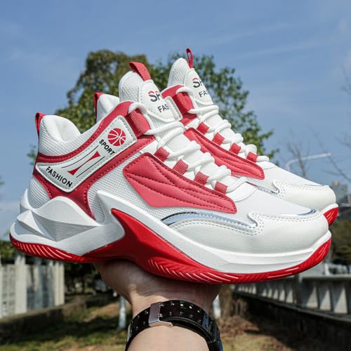 Men's High-Top Sneakers – Breathable Mesh Running Shoes, Lightweight Athletic Fashion Lace-Up Trainers for Gym, Jogging & Outdoor Sports3