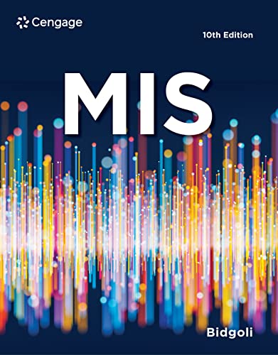 Cengage Learning Bidgoli, Hossein Mis (Mindtap Course List) cover