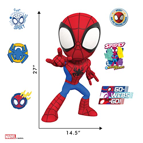 Wall Palz Marvel Spidey And His Amazing Friends Wall Decal - Marvel Wall Decals With 3D Augmented Reality Interaction - 27" Spider-Man Wall Stickers Bedroom Decor #TOP5