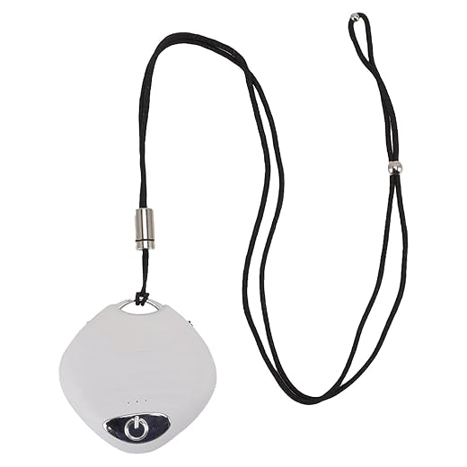 Air Purifier Necklace, 5V Portable Ionizer Rechargeable Ion Air Purifier Simple to Use Air Filter Device Necklace Purifier for Home Car with USB Cable 2x2x0.6inch