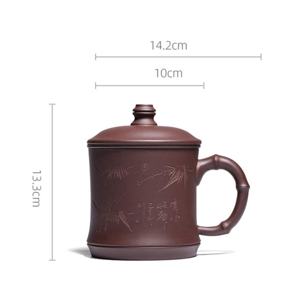 Yixing Purple Clay Tea Cup Filter Handmade Ceramic Office Water Mug Teacup Drinkware