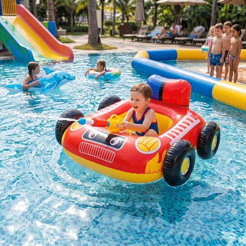 Flotador de piscina para niños juguetes inflables con pistola de agua