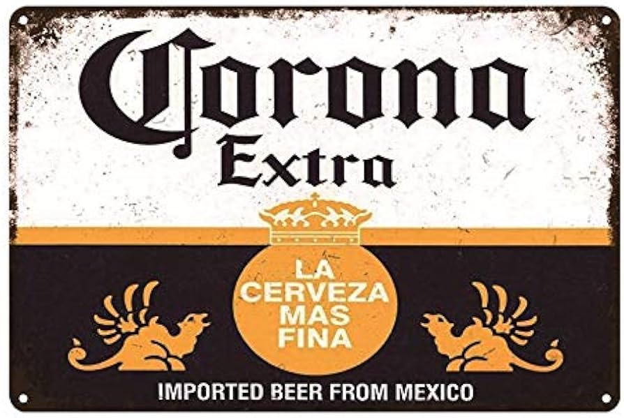 Amazon.com: Denim Meow 8“x12” Corona Extra Beer Tin Signs Man Cave
