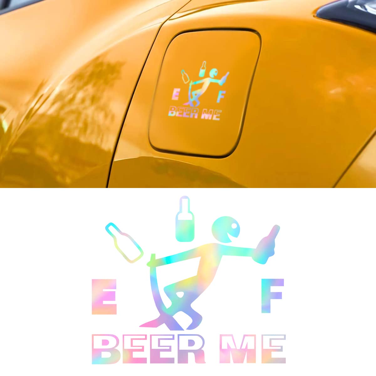 Snapklik.com : Blilo Funny Car Stickers Beer Me Consumption Decal Fuel ...