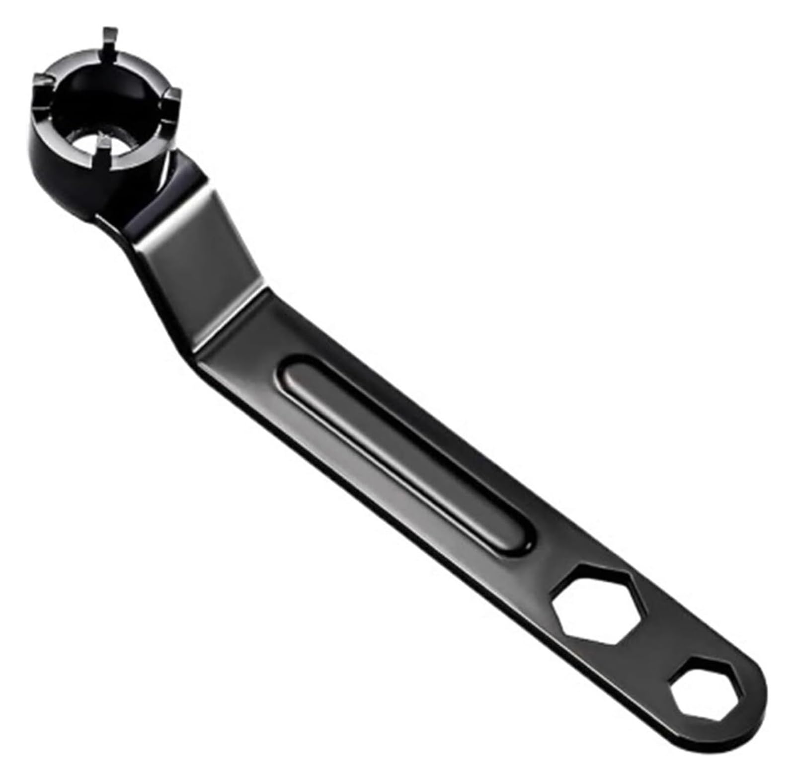 Gkirqvpe Svart Decorate Angle Grinder Spanner, Dual-Purpose Four Claw Thickened High Hardness Angle Grinder Wrench Grinding Wheel Black