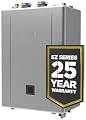 Noritz GQ-C3261WX-FF US NG EZ Series Pro 11.1 GPM 199,900 BTU 120 Volt Residential Indoor/Outdoor Natural Gas Tankless Water Heater with Bluetooth Connectivity - Silver