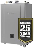 Noritz GQ-C3261WX-FF US NG EZ Series Pro 11.1 GPM 199,900 BTU 120 Volt Residential Indoor/Outdoor Natural Gas Tankless Water Heater with Bluetooth Connectivity - Silver