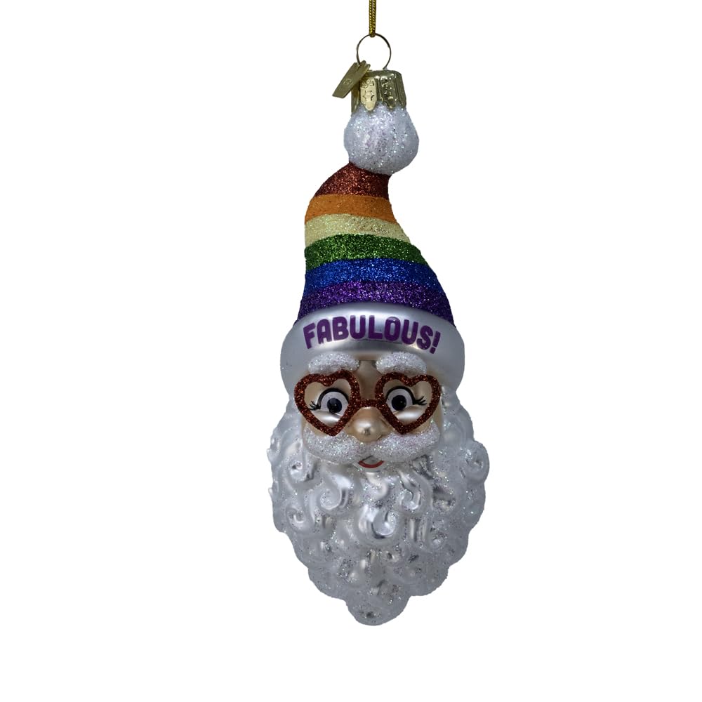 Père Noël Pride Kurt Adler 14 cm : cadeau de Noël idéal pour vos proches