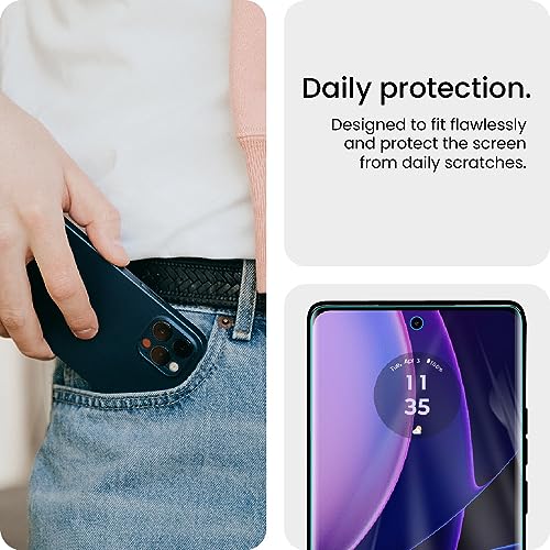 Image of ArmourPro Screen Protector for Motoroal Edge 40 Neo, Edge 40, Premium Ultra Thin TPU Front Membrane Guard, Bubble-Free, Edge to Edge Coverage, Fingerprint Friendly | Crystal Clear, 1 Pack