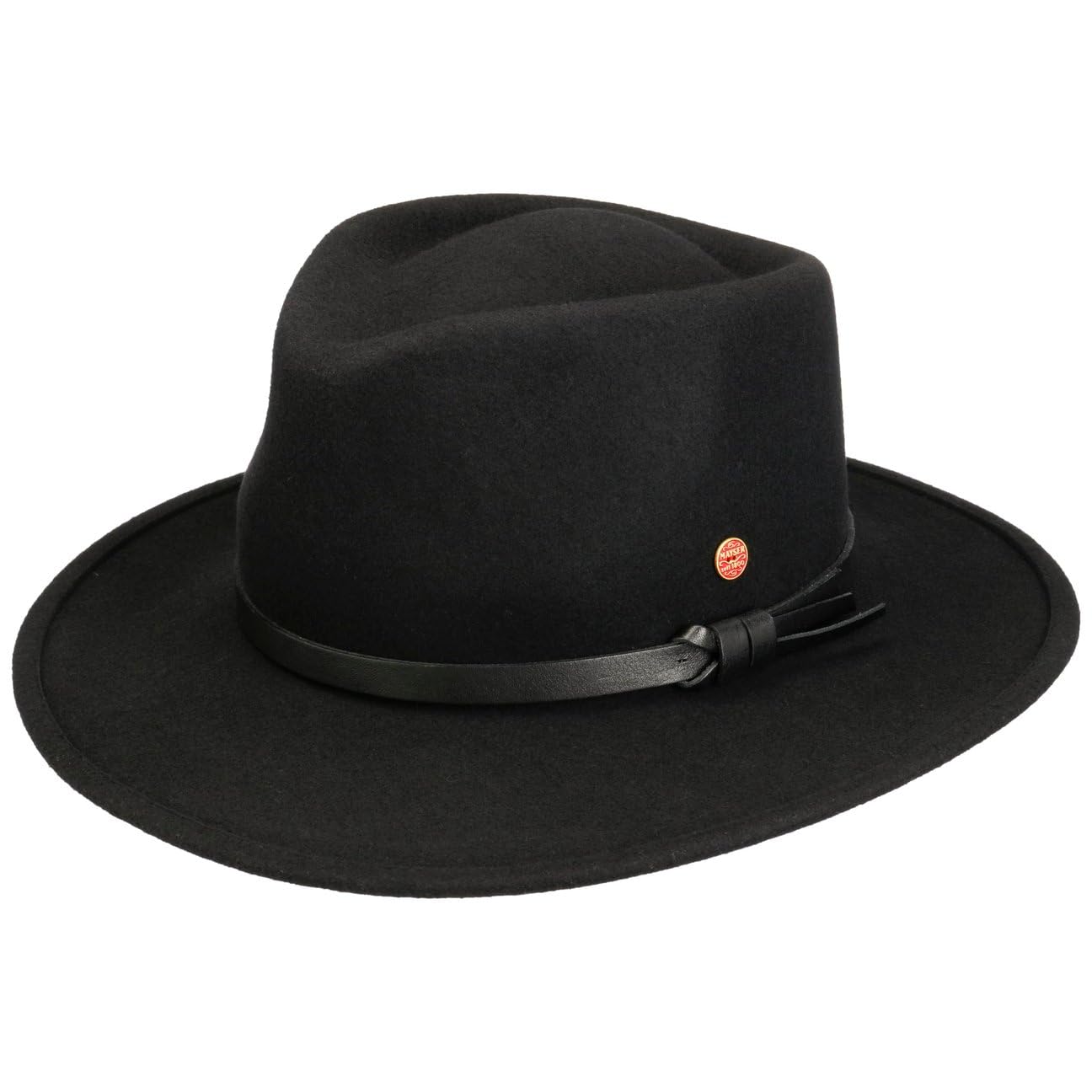 Mayser Taylor Trekking Fedora Wollfilzhut Ledergarniturband Made in EU Herren Herbst Winter