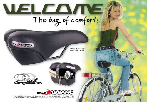 Amazon.com : Selle Bassano Bicycle seat, Saddle, Welcome, Pocket