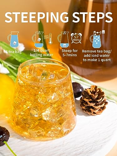 Image of TeeLux Mint Green Tea Bags, Fresh & Smooth Taste, Family Size, 30 Count