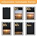MIYABALA RV Window Shade,16x25 inch Foldable Blackout RV Door Window Cover for Sun Shades UV Rays Protection, Waterproof Durable Oxford RV Accessories Fit Most RV Camper Door Window