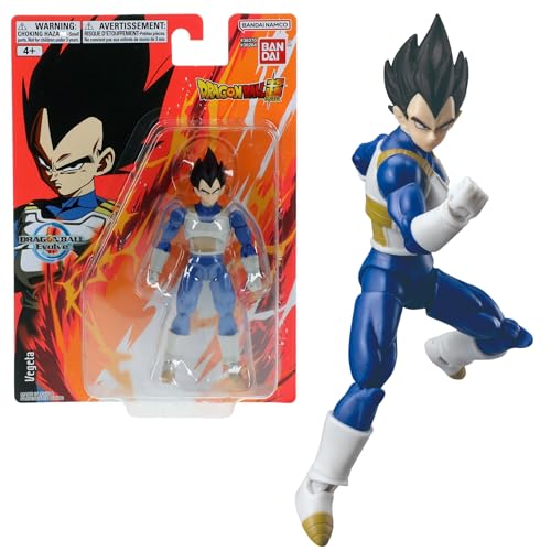 Dragon Ball Evolve Vegeta Action Figure | 12.5cm Dragon Ball Super Anime Toy | Bandai Collectible Action Figure | Anime Gifts for Fans