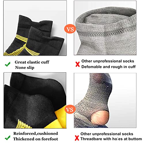 Seiciviy Mens Socks 100% Cotton Multipack Ankle Cushioned Casual Dry Control Compression Socks For Men Crew Socks #TOP3
