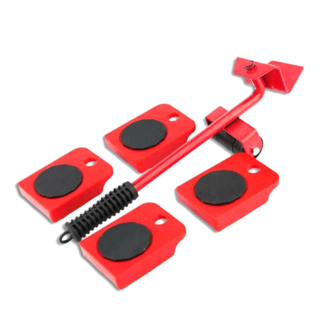Heavy Furniture Shifter Lifter Wheels Moving Kit Slider Mover Easy Move Removal Red