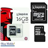 Tarjeta de memoria de 16 GB Micro SD Kingston para smartphone/tablet