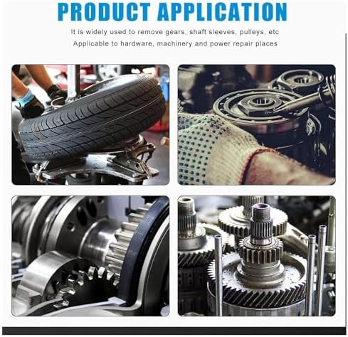 10T Hydraulic Gear Puller Set - 2 or 3 Jaws Bearing Hub Separator Tool for Efficient Hub, Flange, Gear & Bearing Removal - Heavy Duty Puller Separator