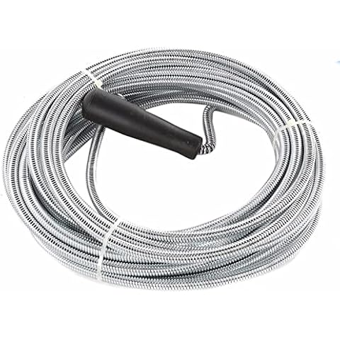 Professional Kitchen Bathroom Sink Drain Pipe Unblocker Flexible Plumbing Rod Sink & Drain Augers Unblocker Wire Tool Waste Pipe Cleaner Gadget Drain Hair Remover Toilet Cleaning Sink Snake (3 Meter) Cover