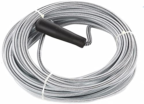 Professional Kitchen Bathroom Sink Drain Pipe Unblocker Flexible Plumbing Rod Sink & Drain Augers Unblocker Wire Tool Waste Pipe Cleaner Gadget Drain Hair Remover Toilet Cleaning Sink Snake (7 Meter)