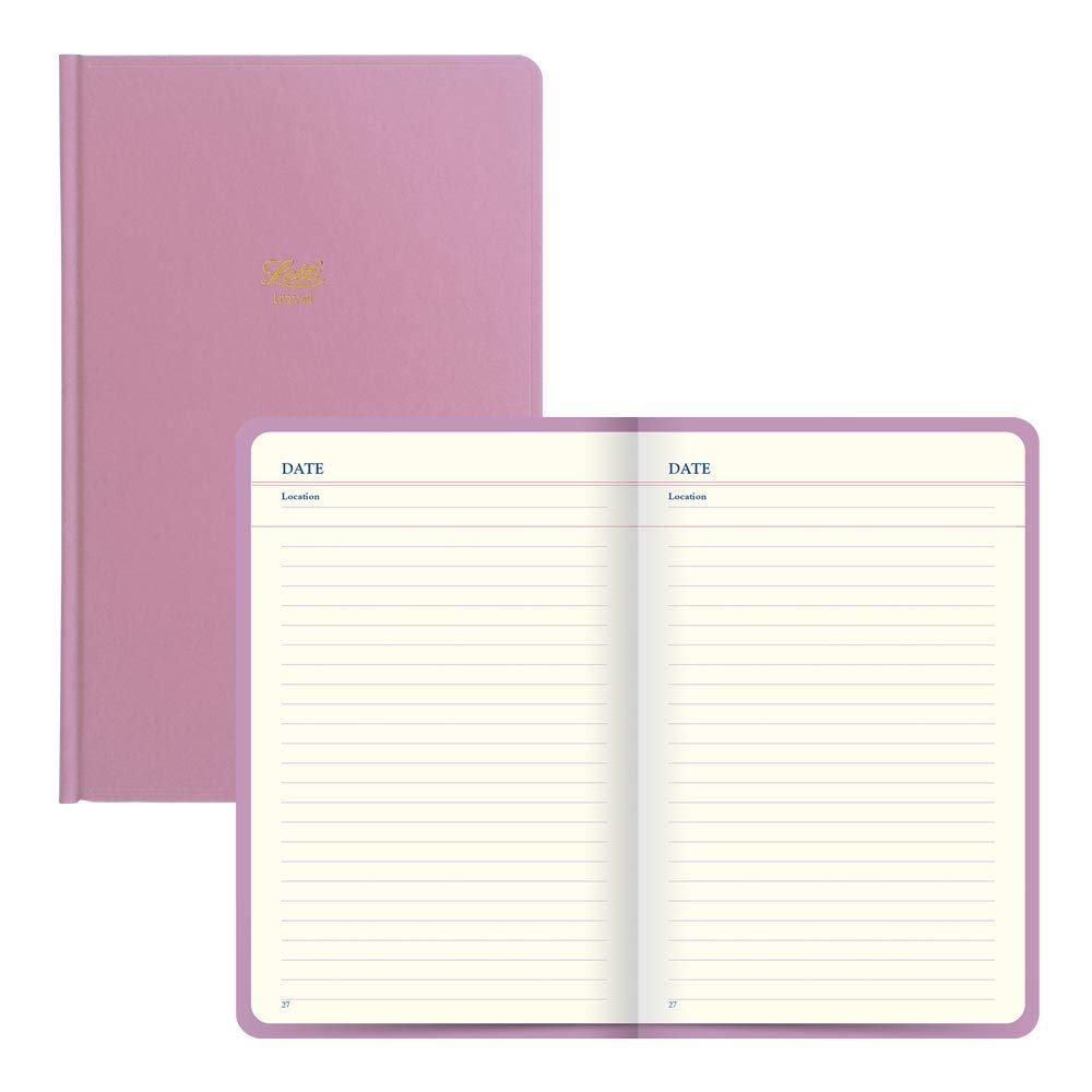Journal de voyage Letts Icon rose carnet de notes papier crème - 8